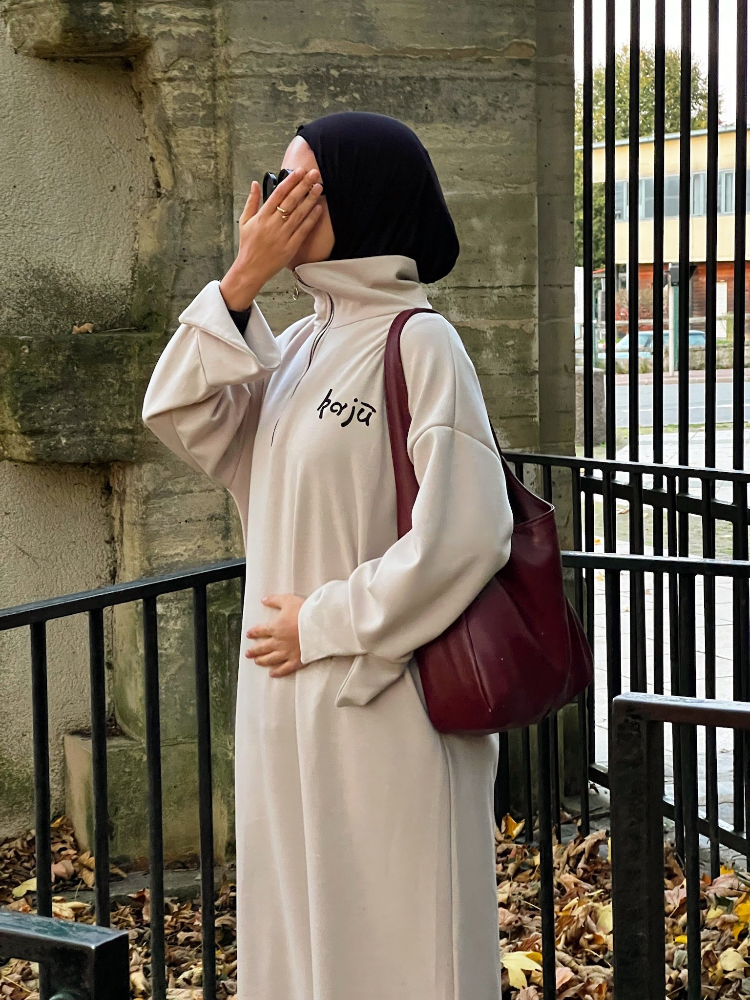 Robe Longue Col Zippé