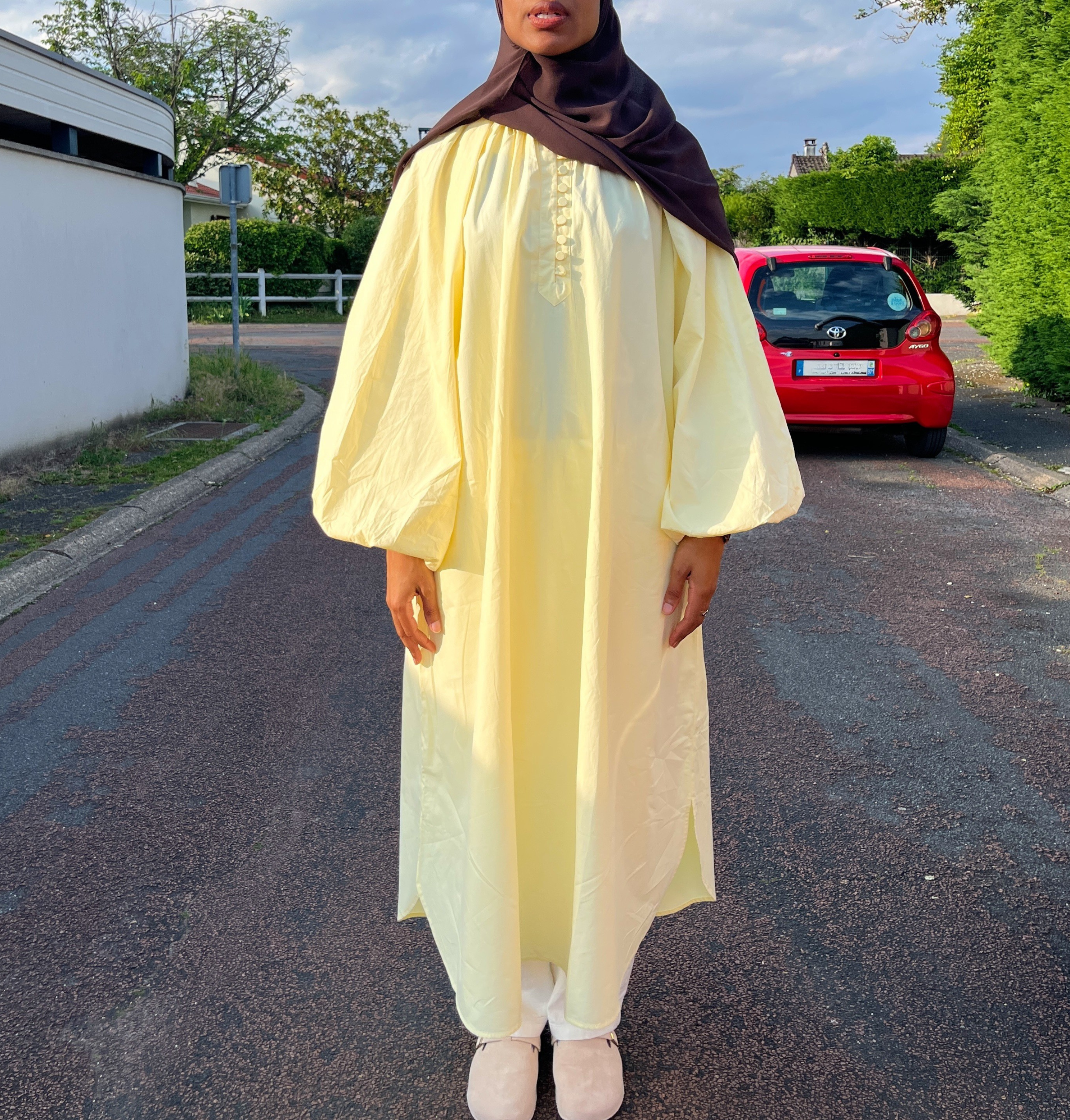 ROBE MANCHES BALLON
