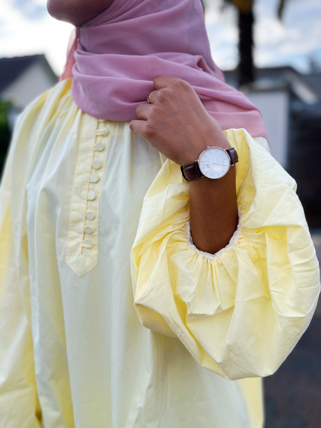 ROBE MANCHES BALLON
