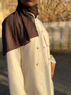 ROBE CHINOISE + SOUS-ROBE EFFET LIN