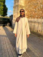 ROBE CHINOISE + SOUS-ROBE EFFET LIN
