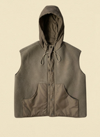 Veste Sans Manches à Capuche