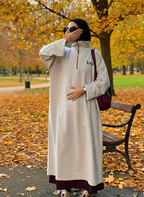 Robe Longue Col Zippé